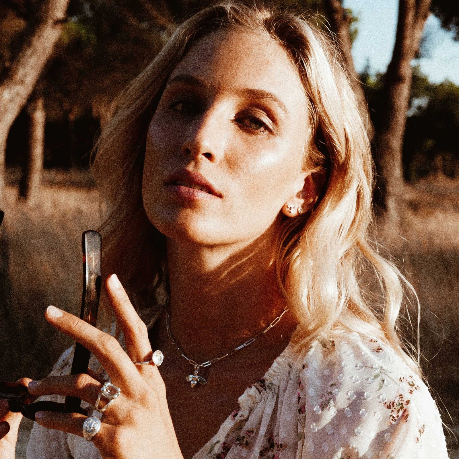 Silver Little Anchor Ear Charm