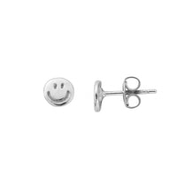 Silver Little Smiley Ear Charm Set