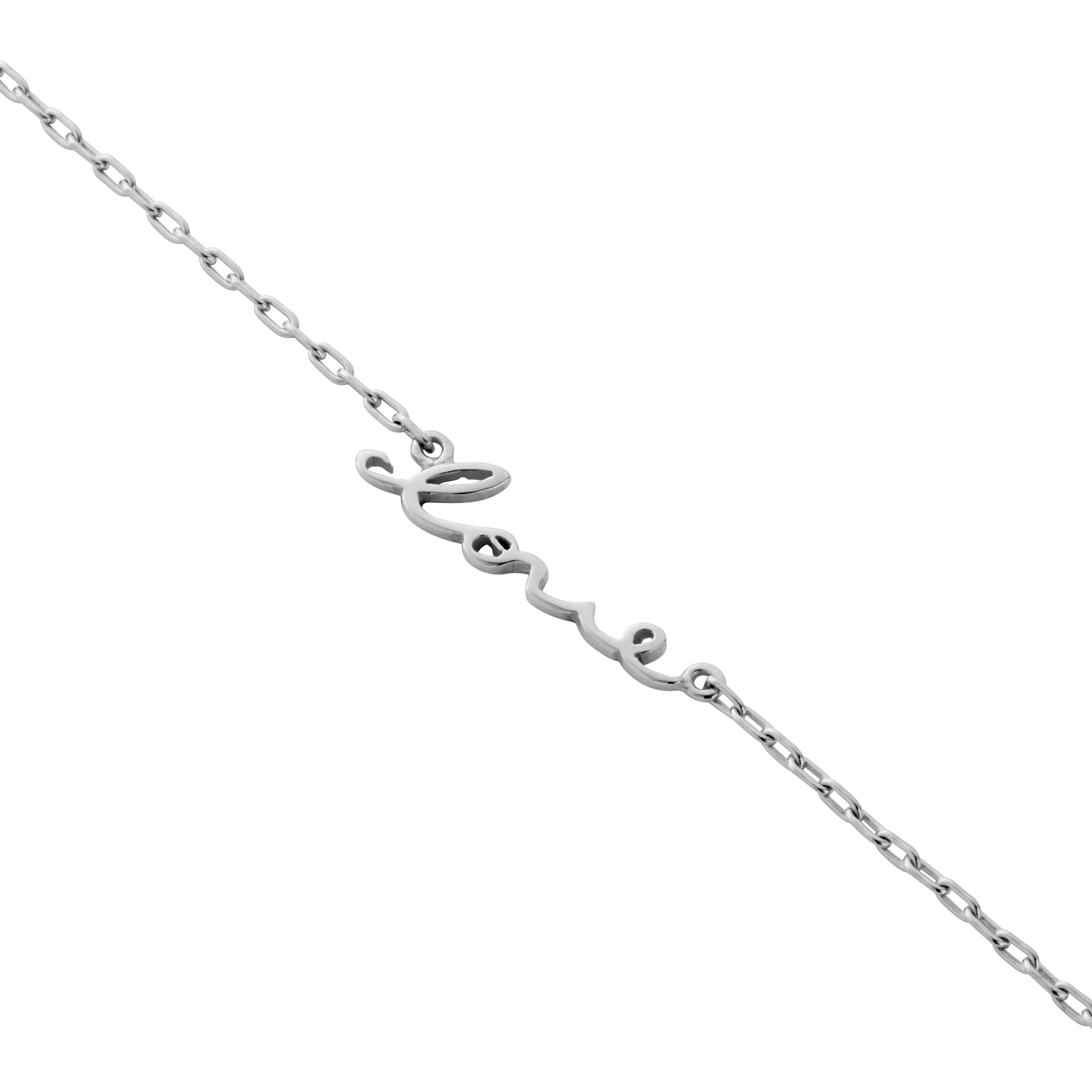 Silver 'Love' Affirmation Necklace