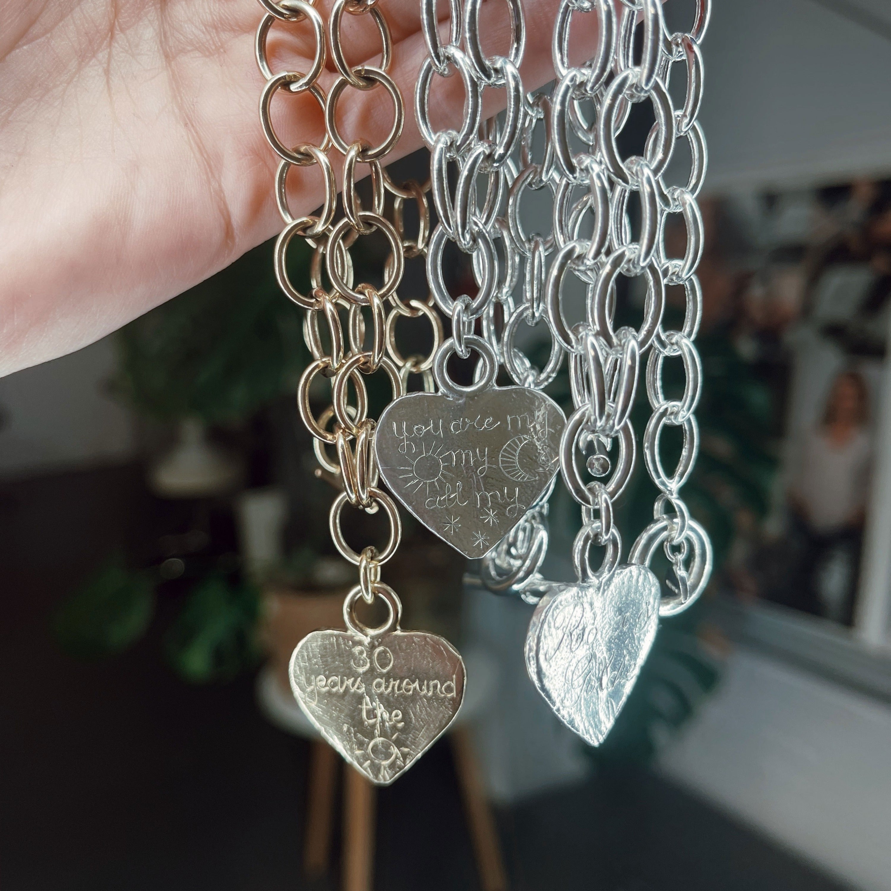 Silver Luxury Keeper's Heart Necklace