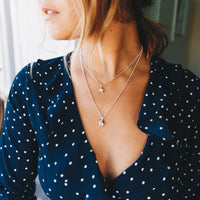 Silver Midi Grateful Heart Necklace