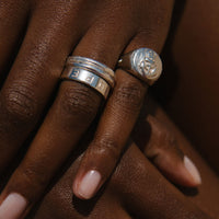 Silver Midi Signature Ring