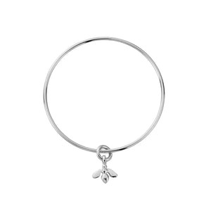 Silver Mini Honey Bee Bangle