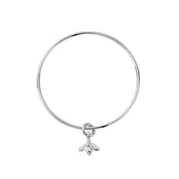 Silver Mini Honey Bee Bangle