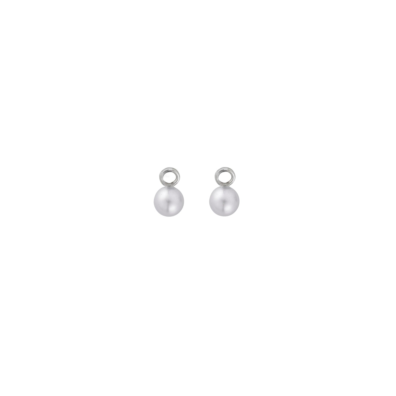 Silver Mini Petrol Pearl Earring Charms