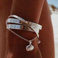 Silver Mini Shell Chain Bracelet