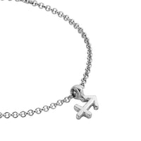 Silver Mini Sagittarius Horoscope Chain Bracelet