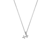 Silver Mini Sagittarius Horoscope Necklace