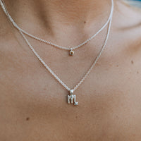 Silver Mini Scorpio Horoscope Necklace