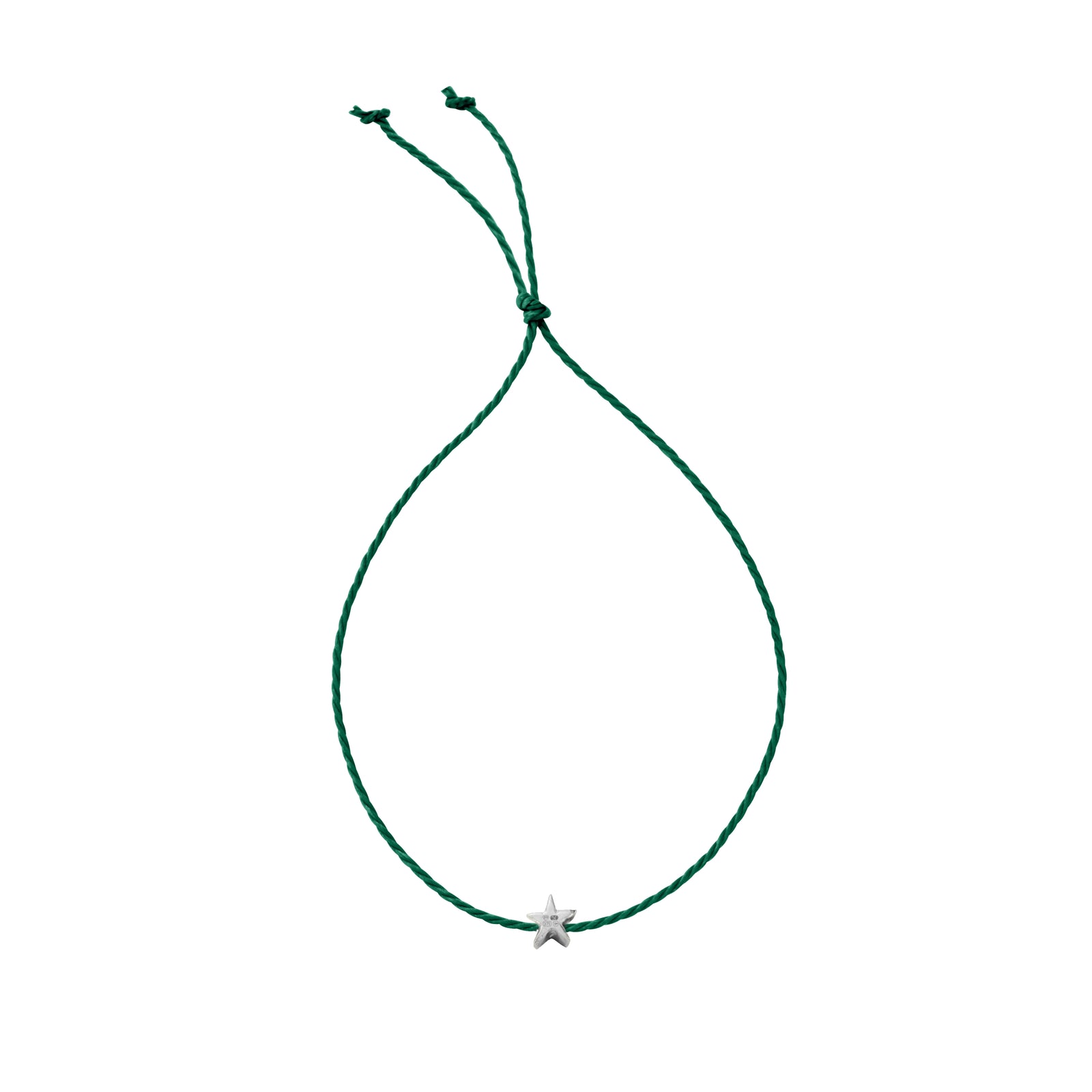 Silver Tiny Star Cord Bracelet