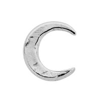 Silver Tiny Moon Ear Charm