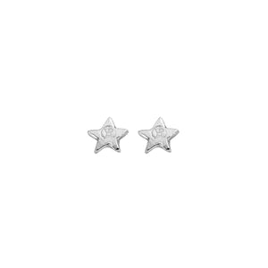 Silver Tiny Star Ear Charm Set