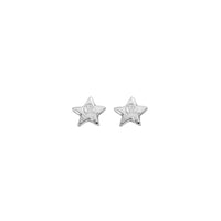 Silver Tiny Star Ear Charm Set