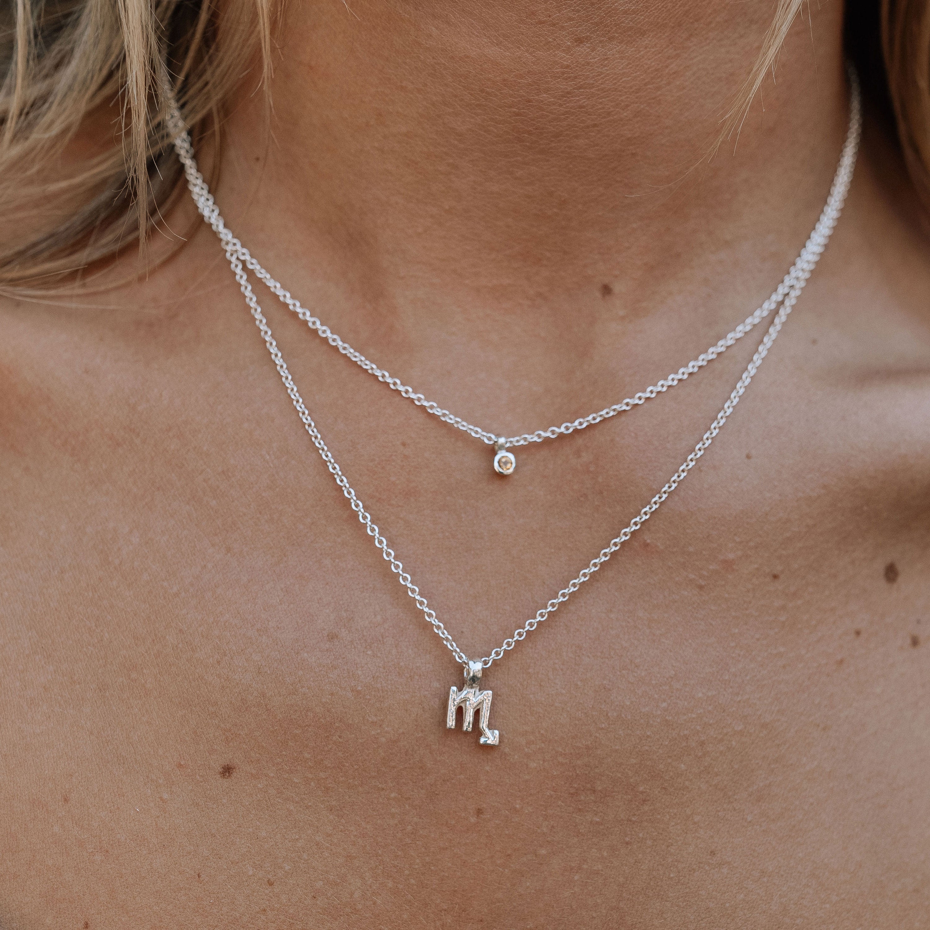 Silver Virgo Mini Horoscope Necklace – Daniella Draper