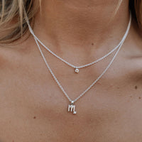 Silver Mini Virgo Horoscope Necklace