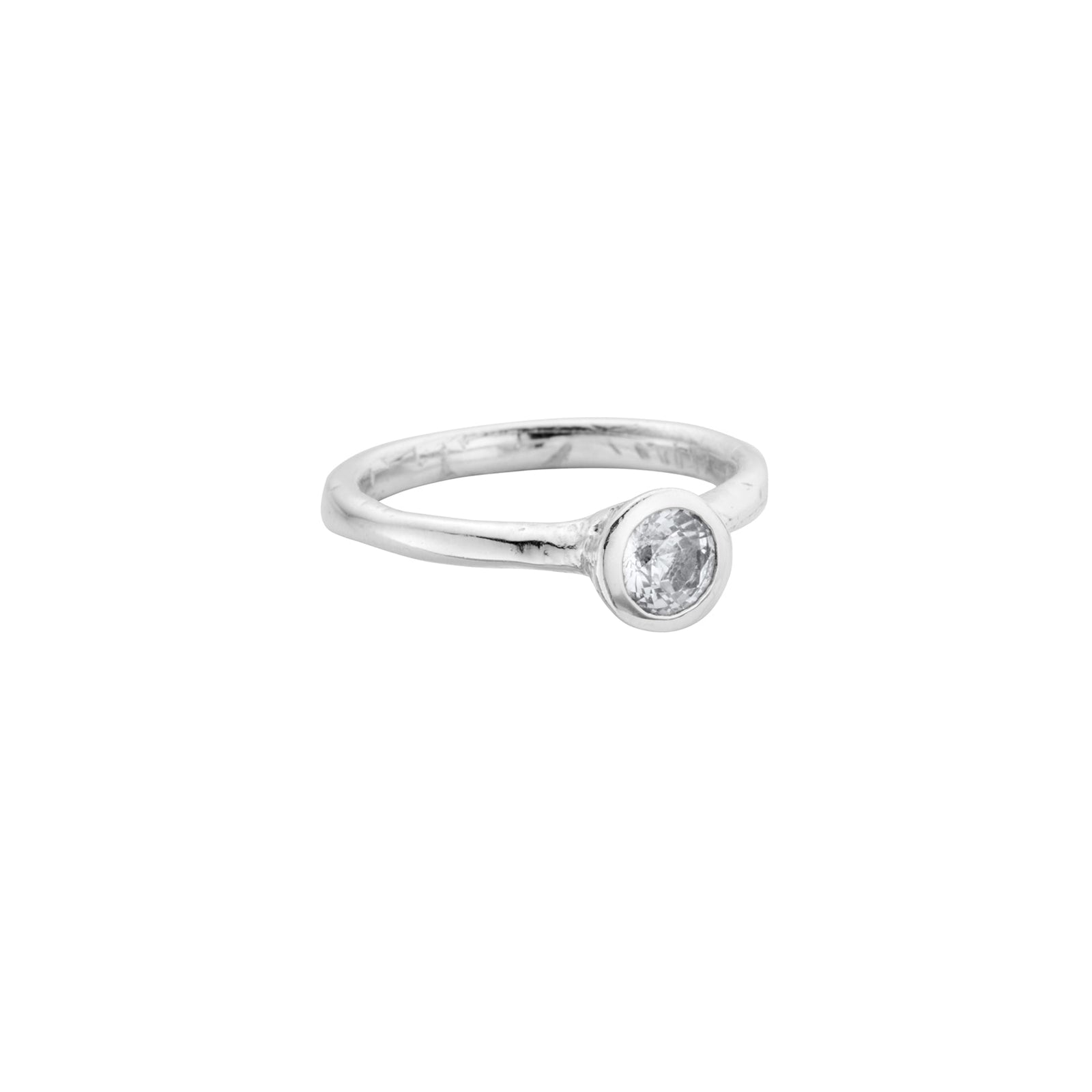 RIKO Silver White Sapphire Ring