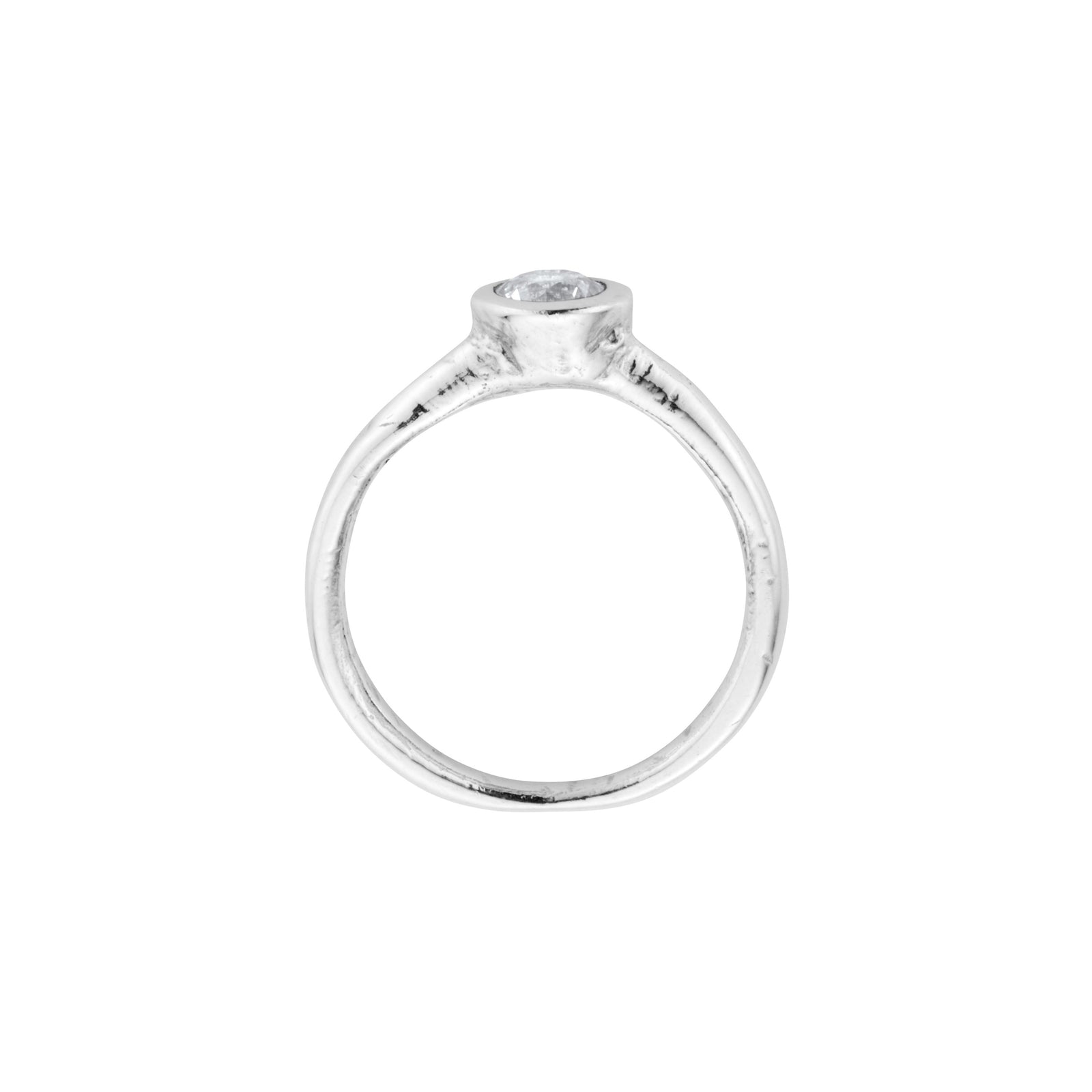 RIKO Silver White Sapphire Ring