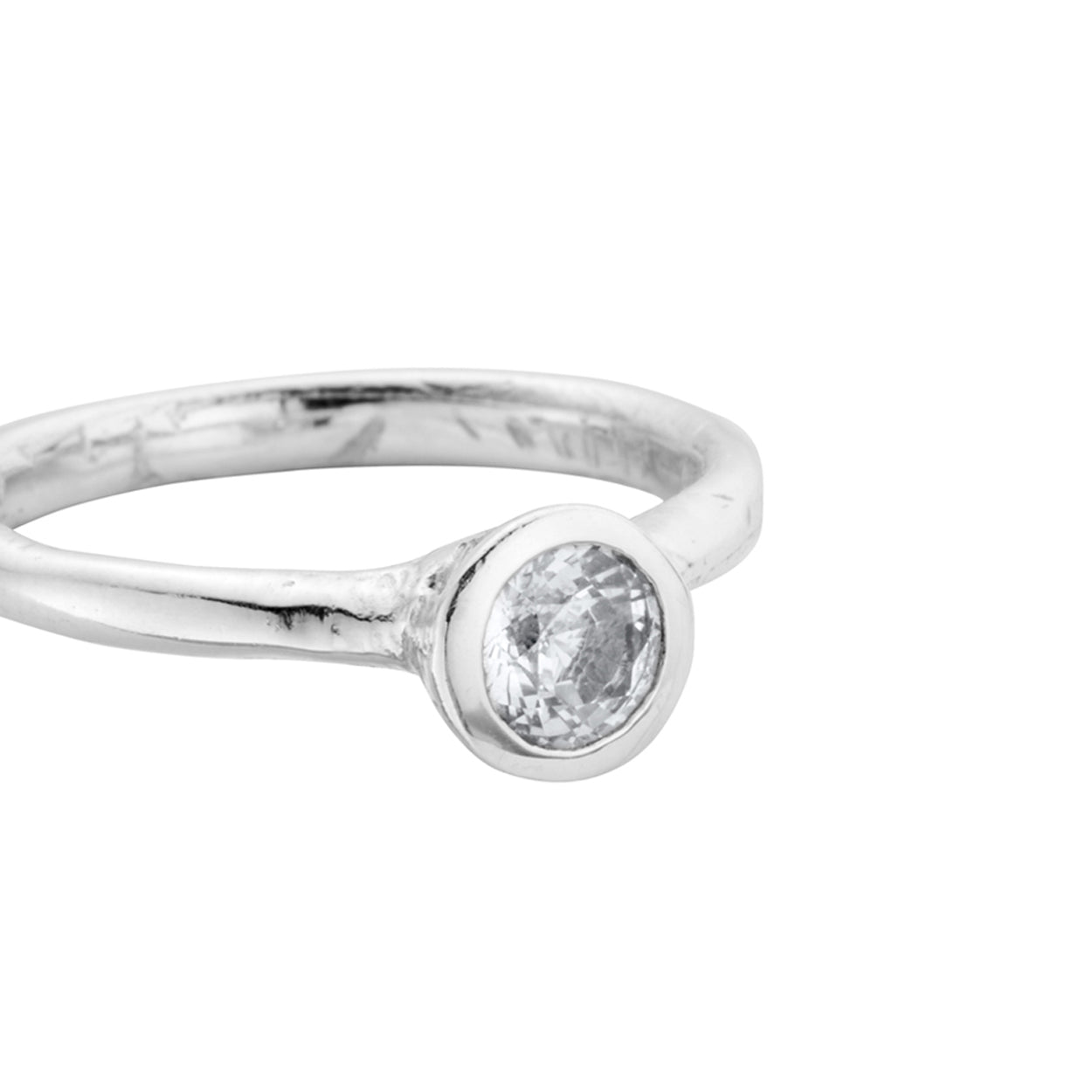 RIKO Silver White Sapphire Ring