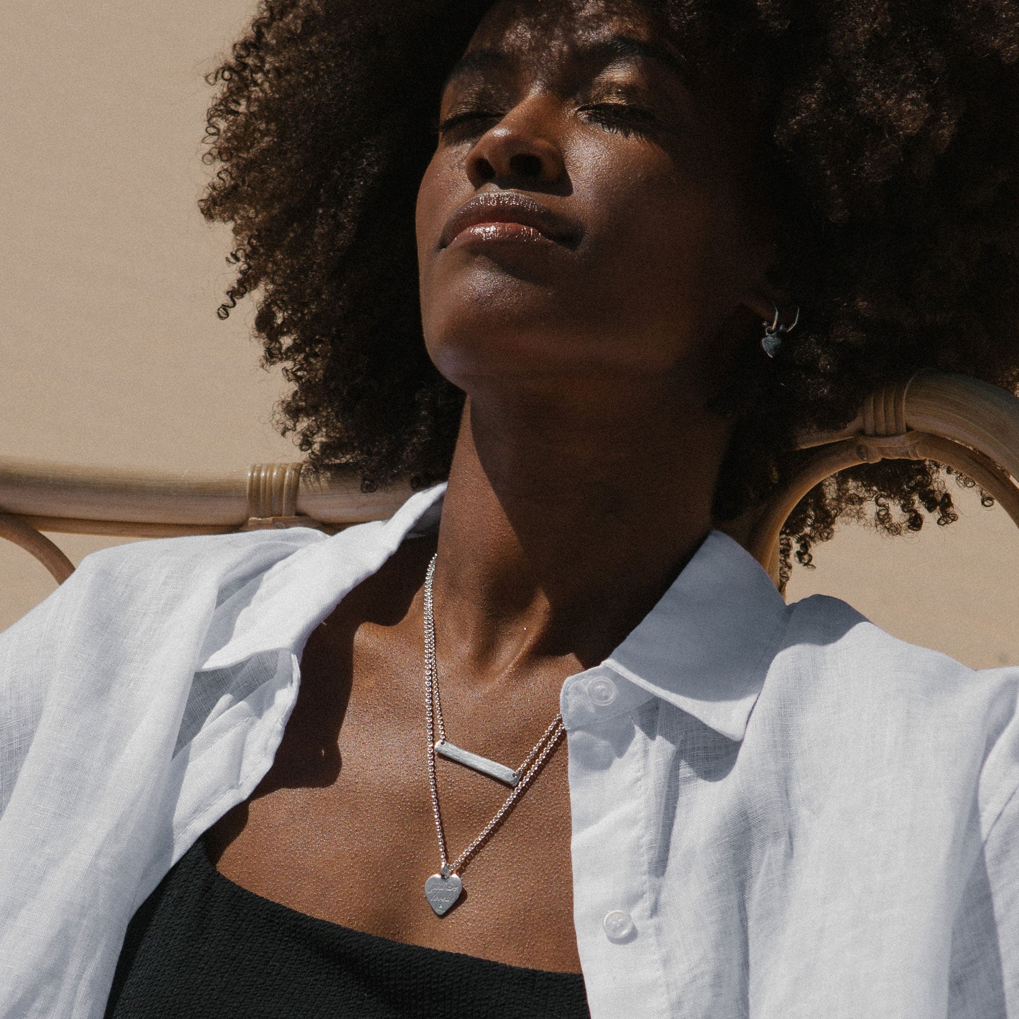 Silver Medium You Are Loved Necklace – Daniella Draper