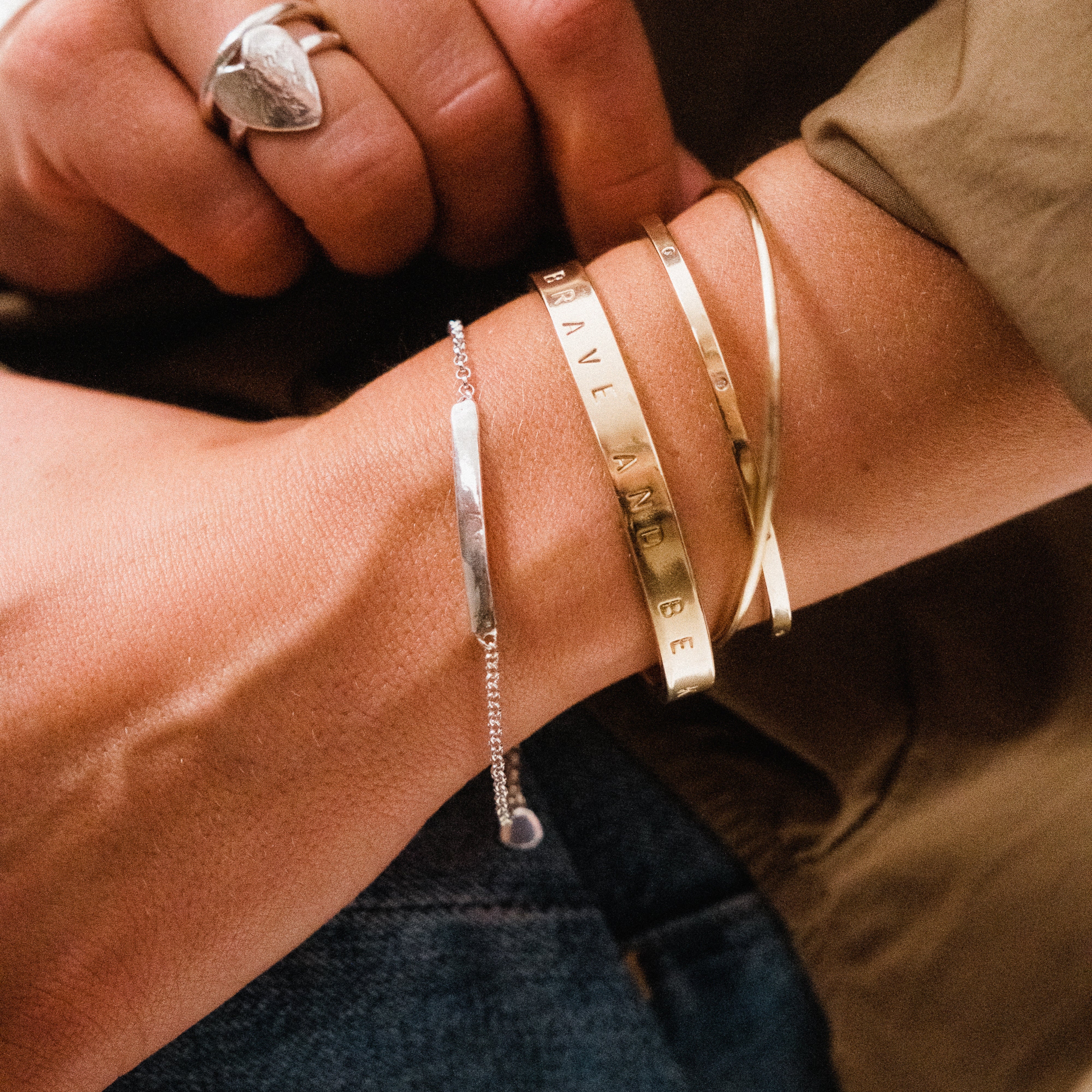 Silver Small ID Bracelet – Daniella Draper