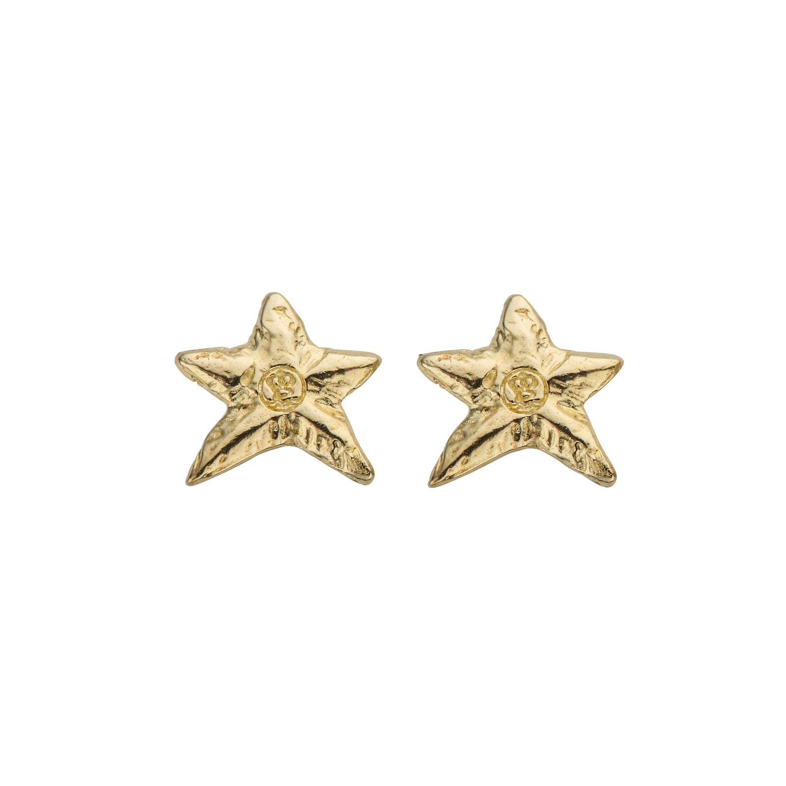 Gold Mini Star Stud Earrings