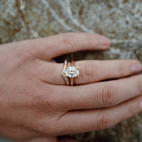 'The Story' 9ct Gold Oval 2ct Lab Grown Diamond Claw Engagement Ring