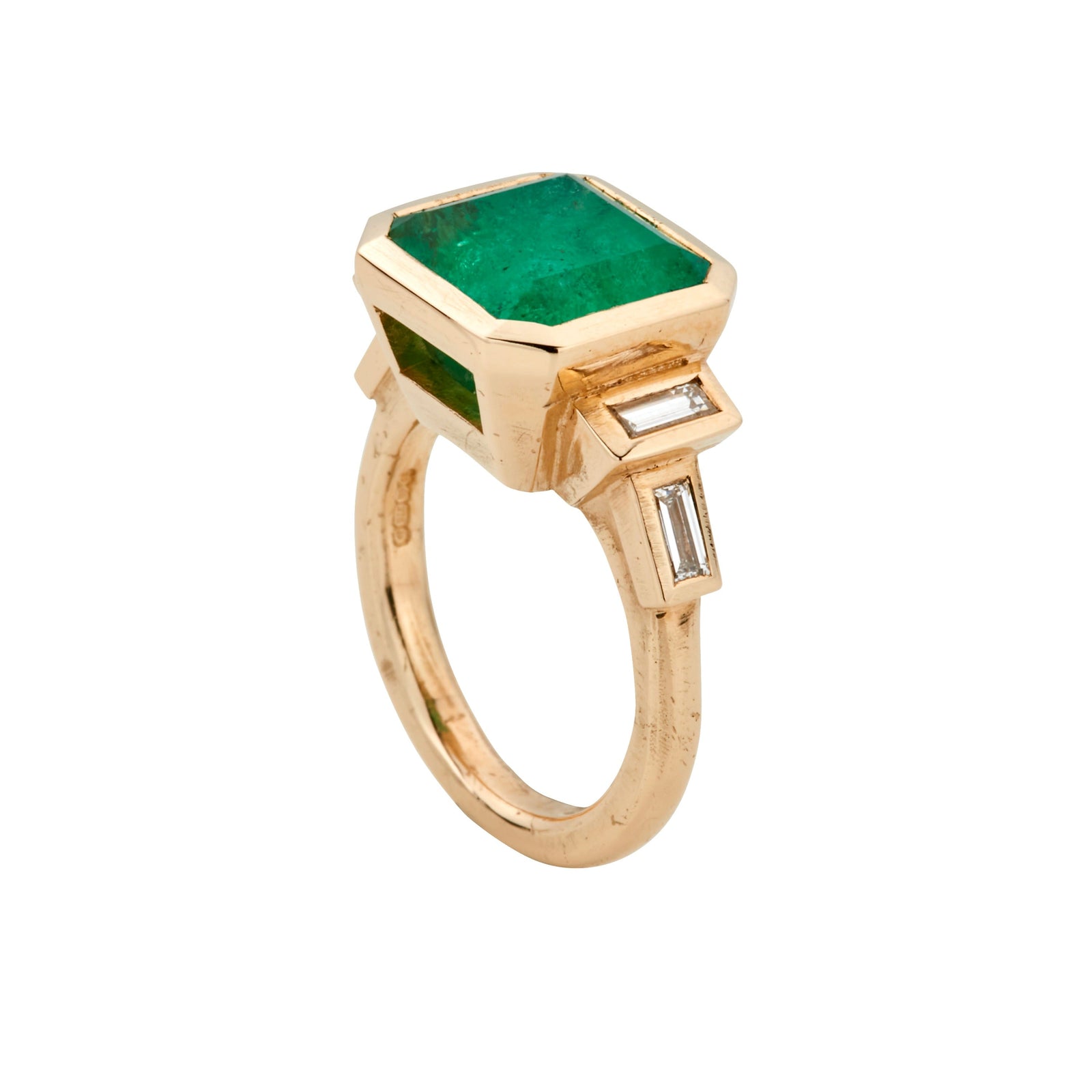 IVY Gold Emerald & Diamond Ring