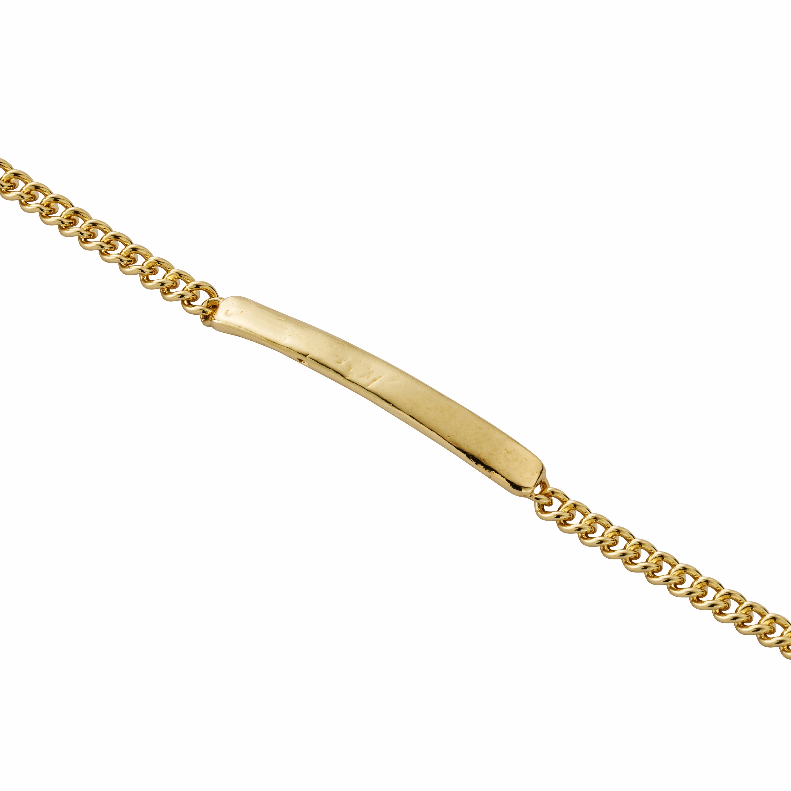 Gold Small ID Bracelet with Handwriting