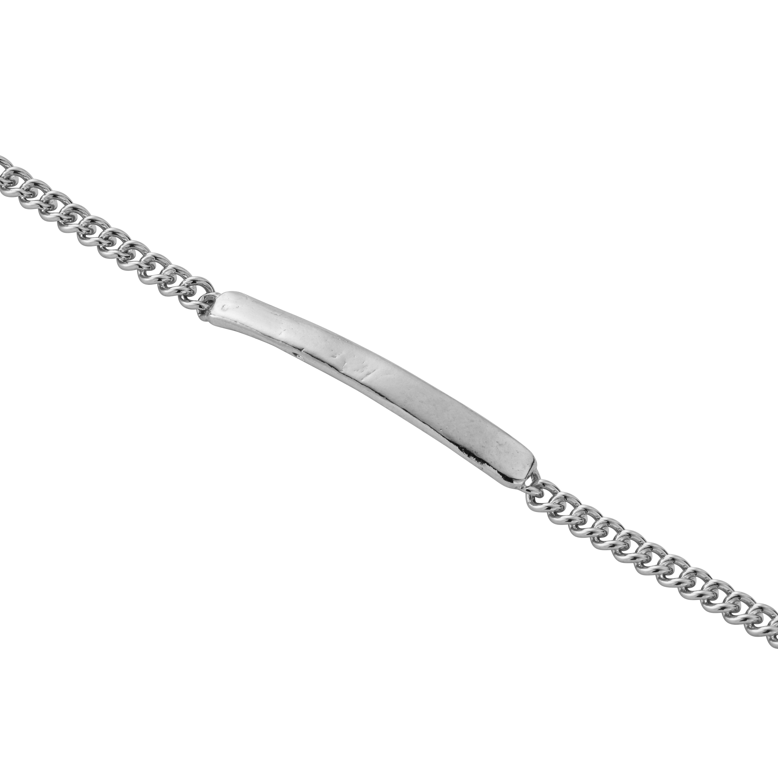 Silver Small ID Bracelet