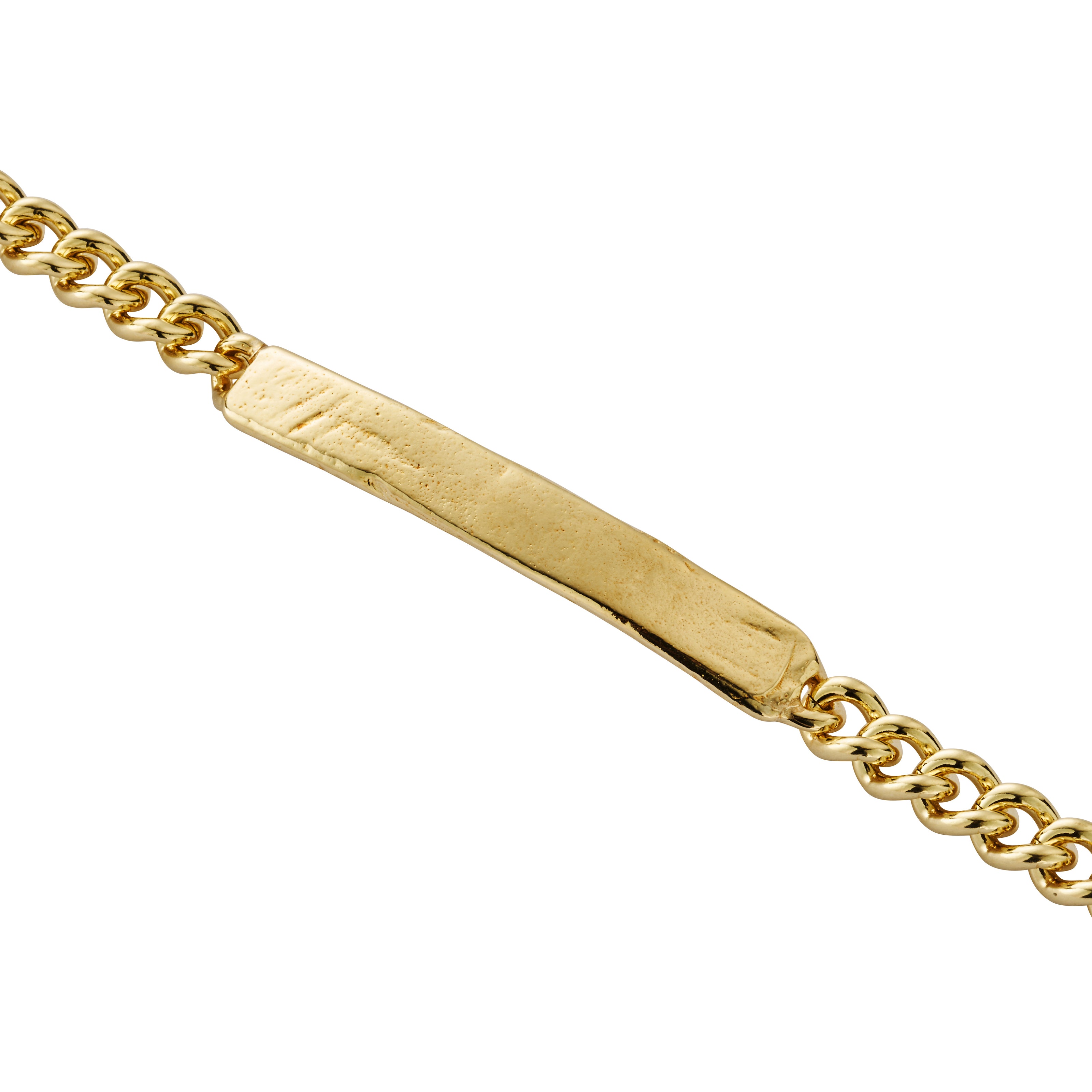 Gold Medium ID Bracelet with Handwriting