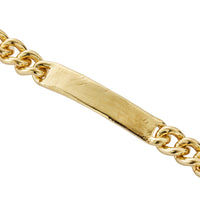 Gold Large ID Bracelet