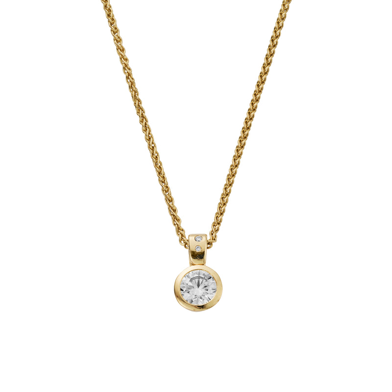 INARA Gold Lab Grown Diamond Spiga Chain Necklace