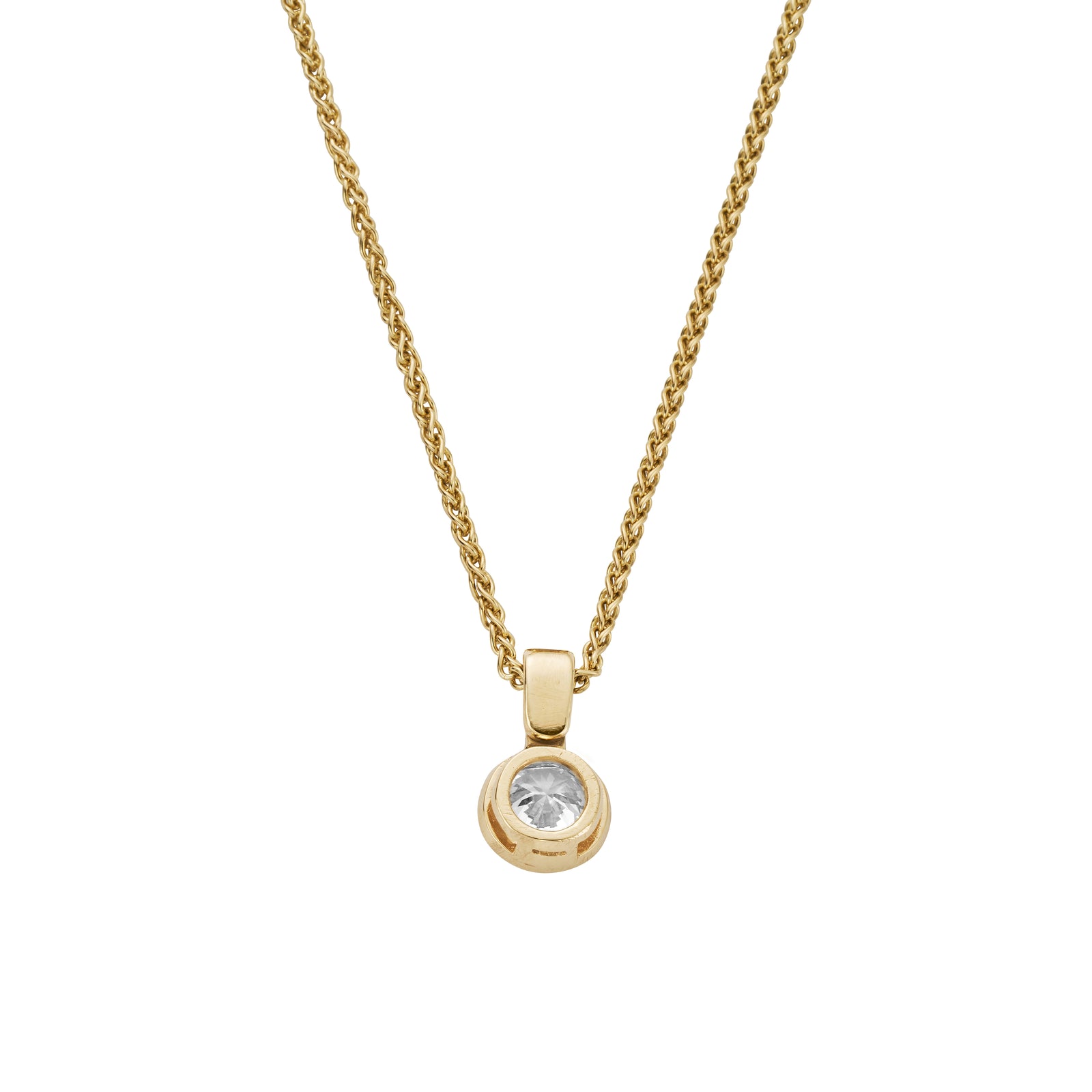 INARA Gold Lab Grown Diamond Spiga Chain Necklace