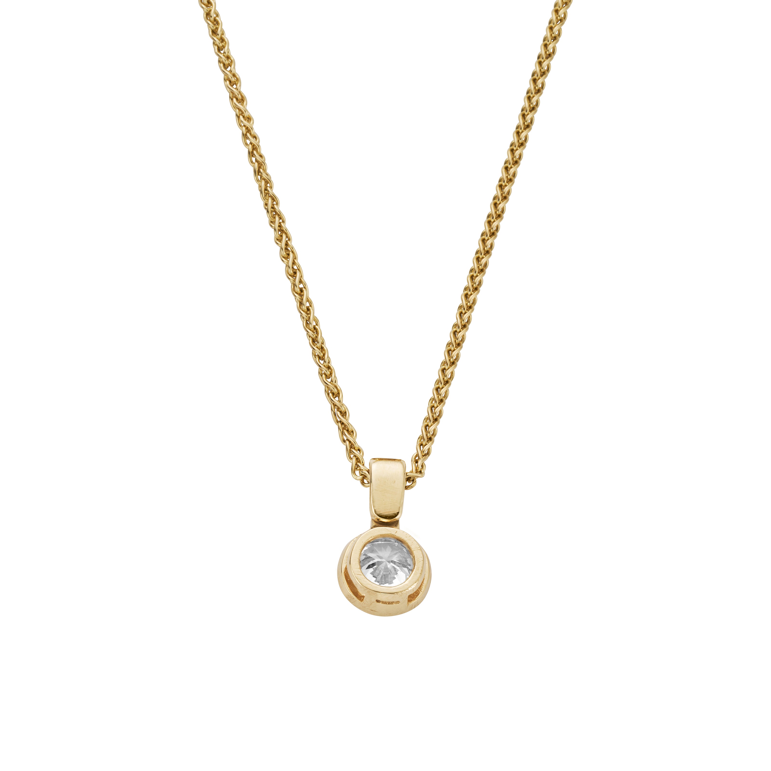 INARA Gold Lab Grown Diamond Spiga Chain Necklace