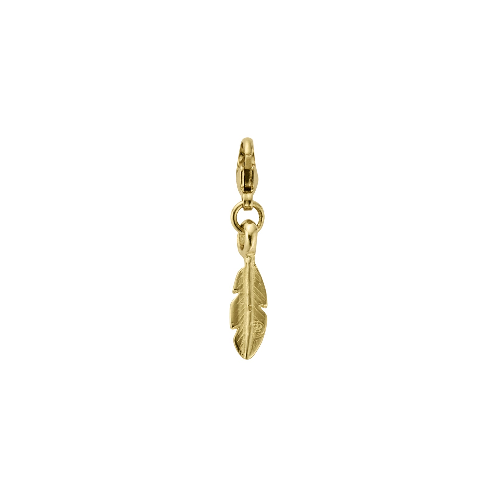 Gold Baby Feather Lobster Charm