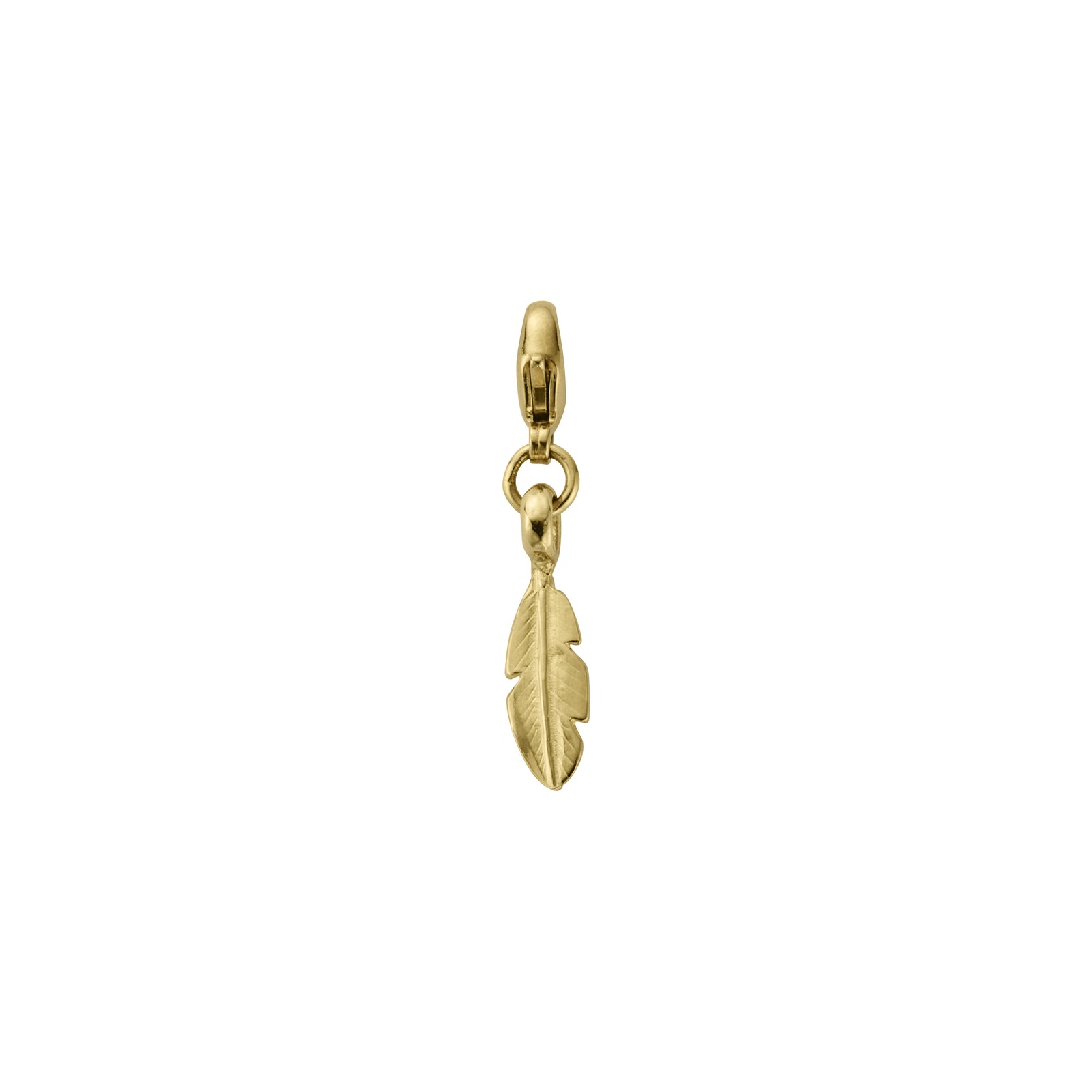 Gold Baby Feather Lobster Charm