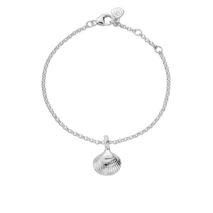 Silver Mini Shell Chain Bracelet