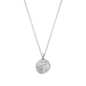 Silver Medium St Christopher Necklace