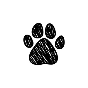 Paw Print Engraving