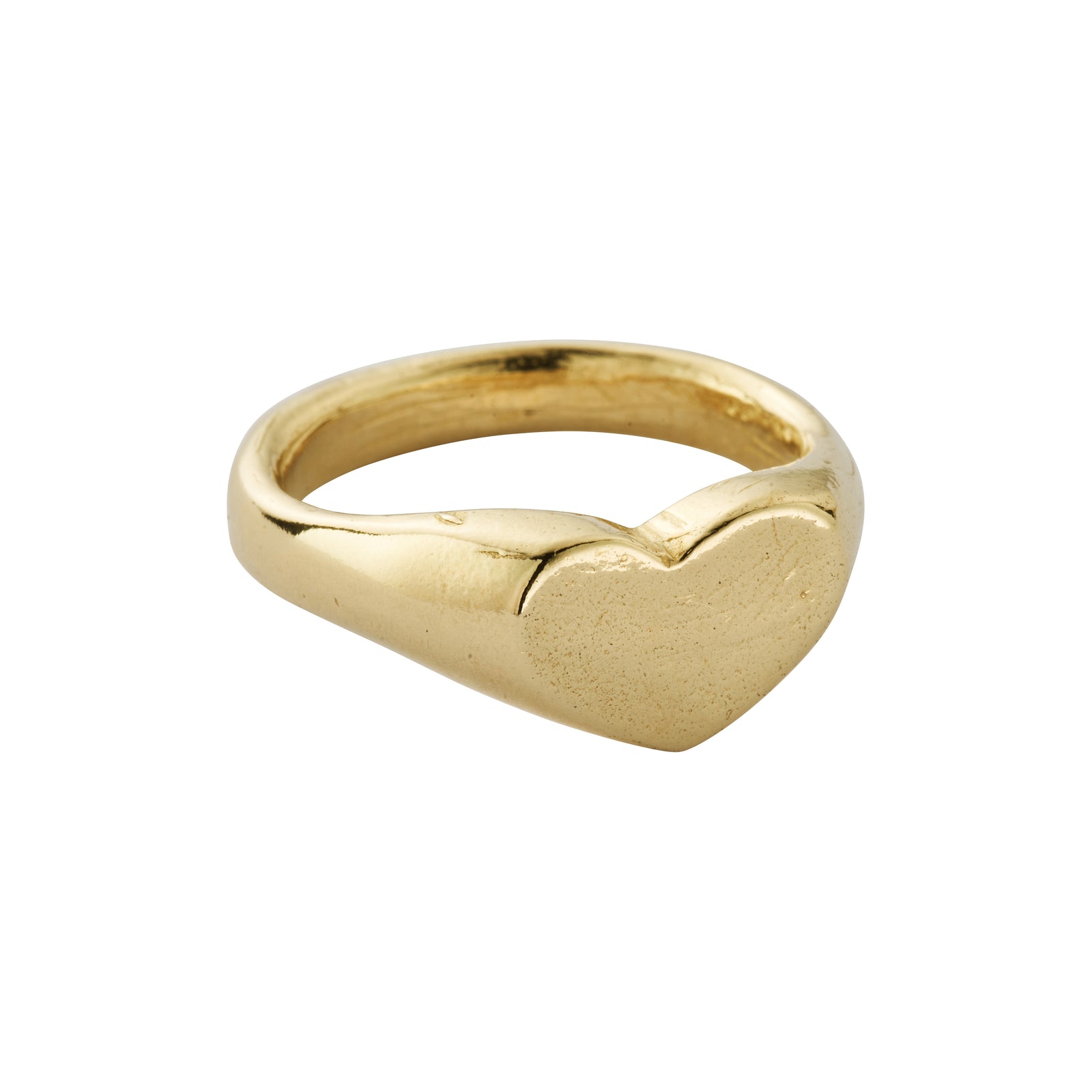 Gold Sweetheart Signet Ring