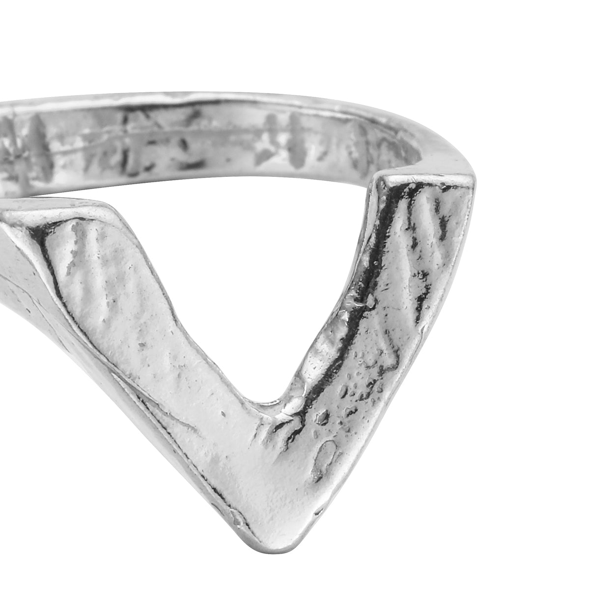 Silver V Ring