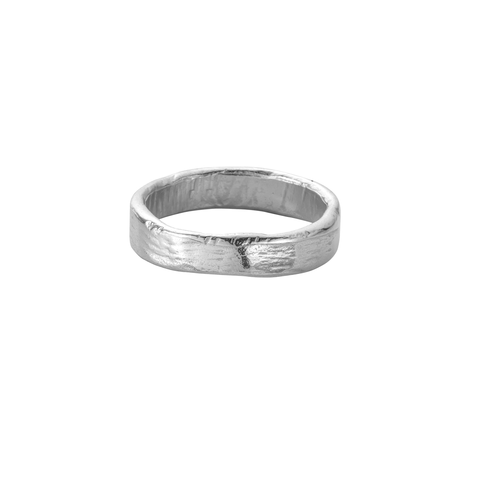 Men's White Gold Midi Posey Ring