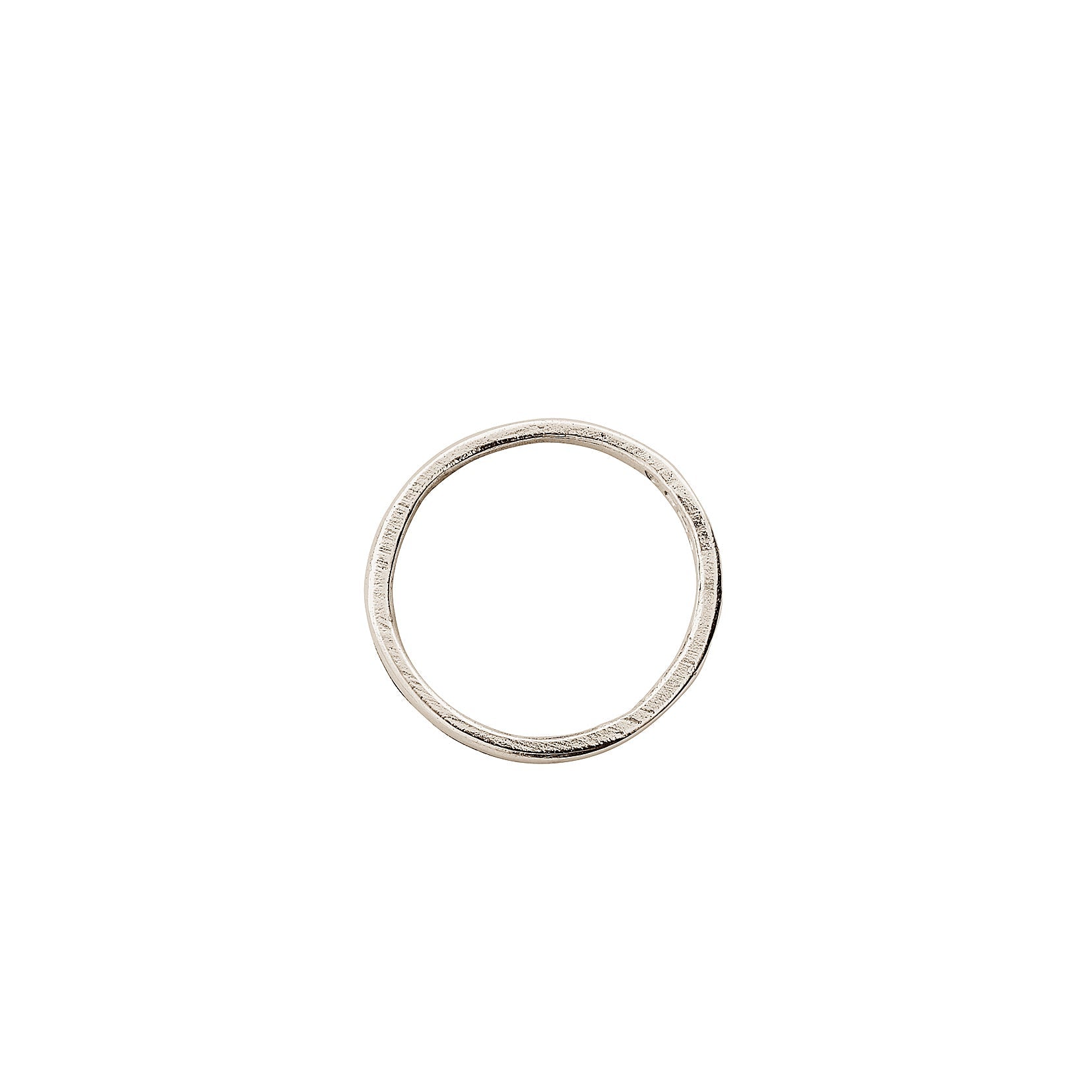 White Gold Simple Band
