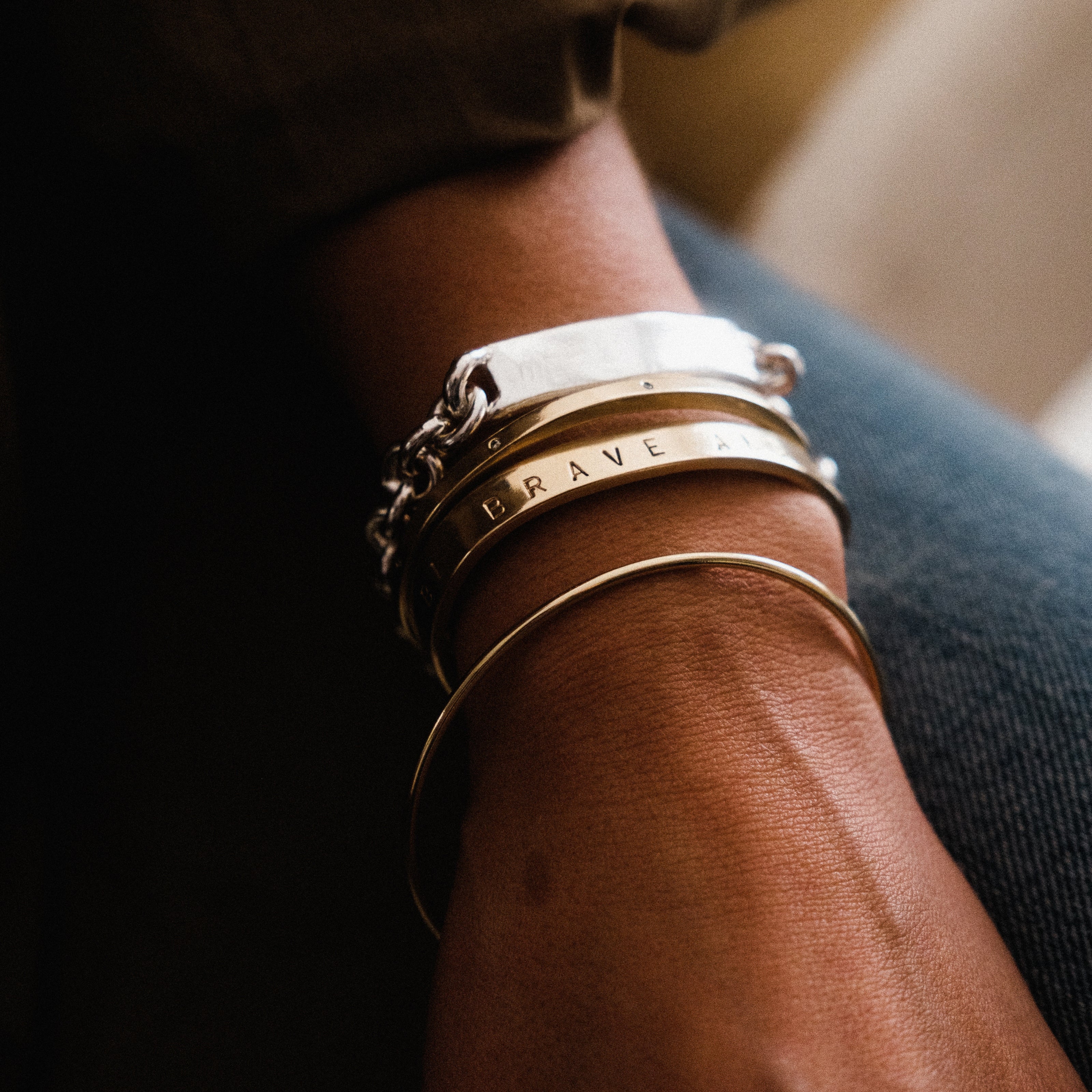 Silver Extra Large ID Bracelet