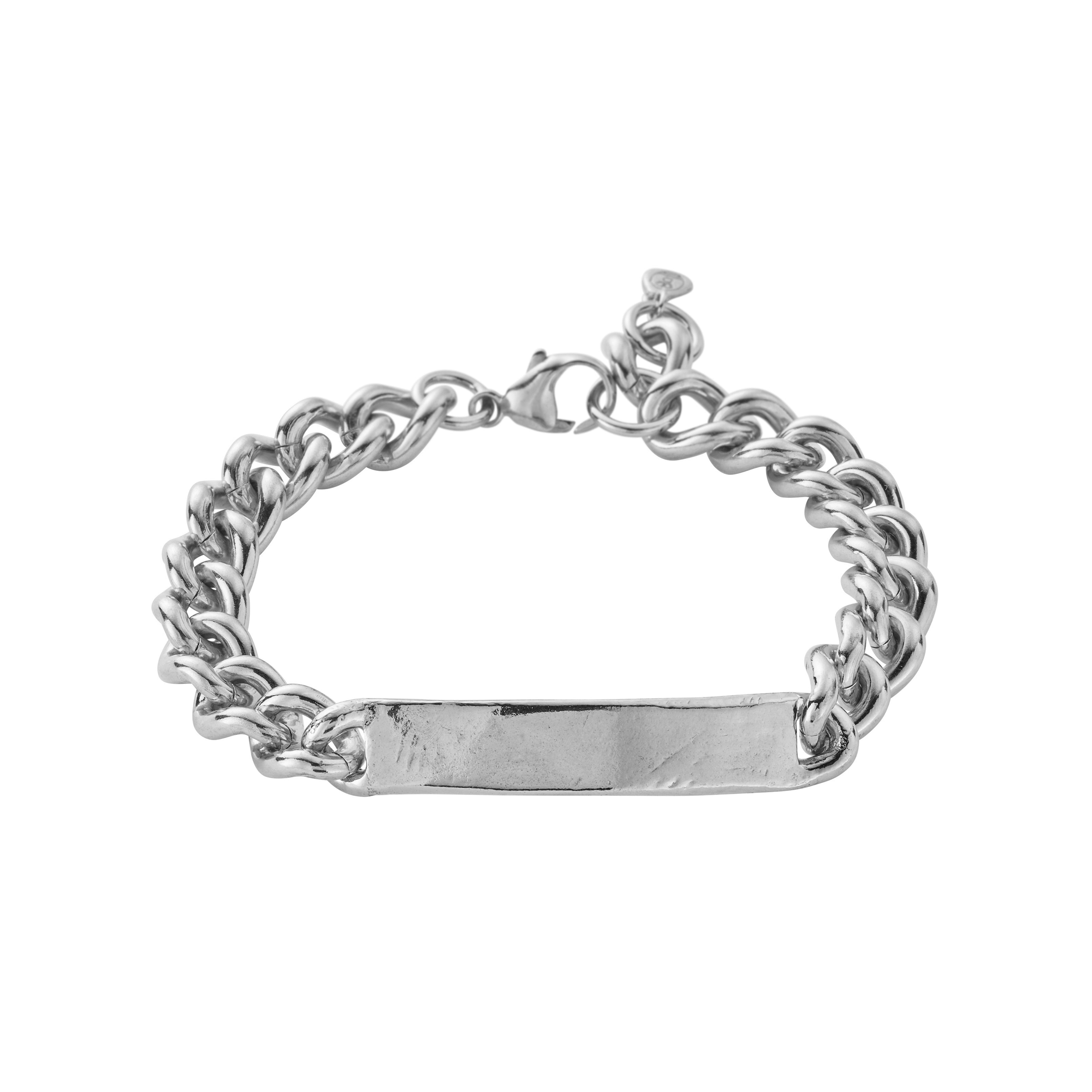 Silver Extra Large ID Bracelet