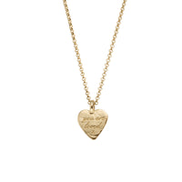 Gold Medium You Are Loved Necklace