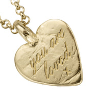 Gold Medium You Are Loved Necklace