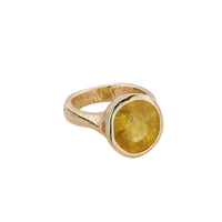 SOL Gold Yellow Sapphire Ring