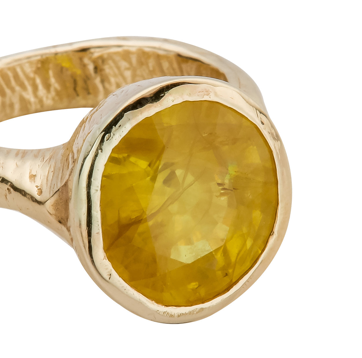 SOL Gold Yellow Sapphire Ring