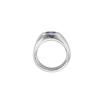 ZERU Silver Blue Sapphire Ring